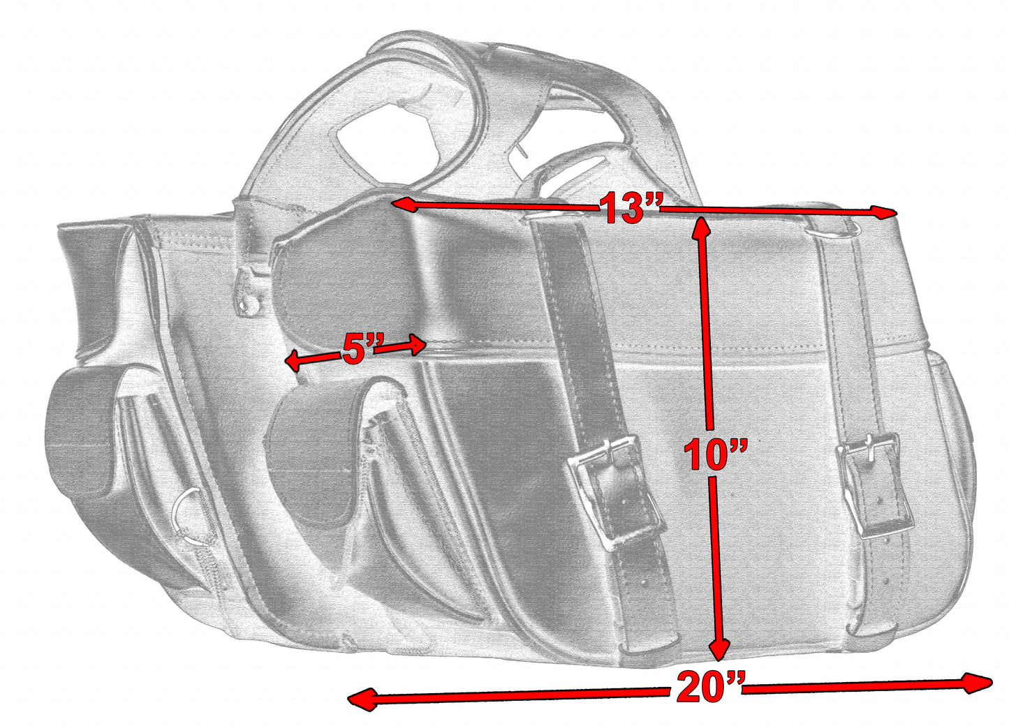 RC Two Strap Saddle Bag