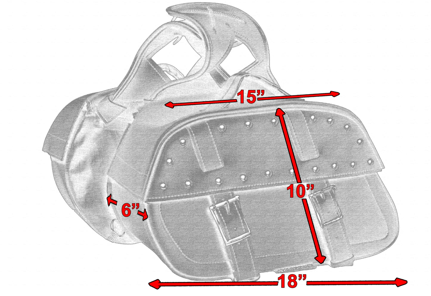 RC Two Strap Saddle Bag w/ StuRC