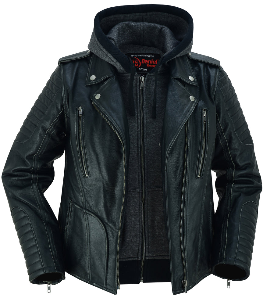 RC Women's M/C Jacket with Rub-Off Finish