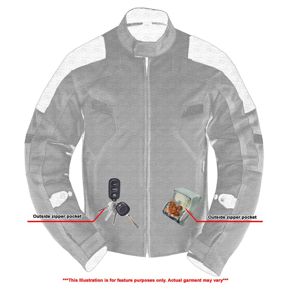 RC Men's High-Vis Performance Mesh Jacket – Protective & Stylish