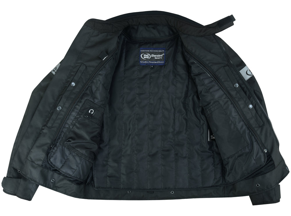 RC Flight Wings - Mens Textile Motorcycle Jacket - Black