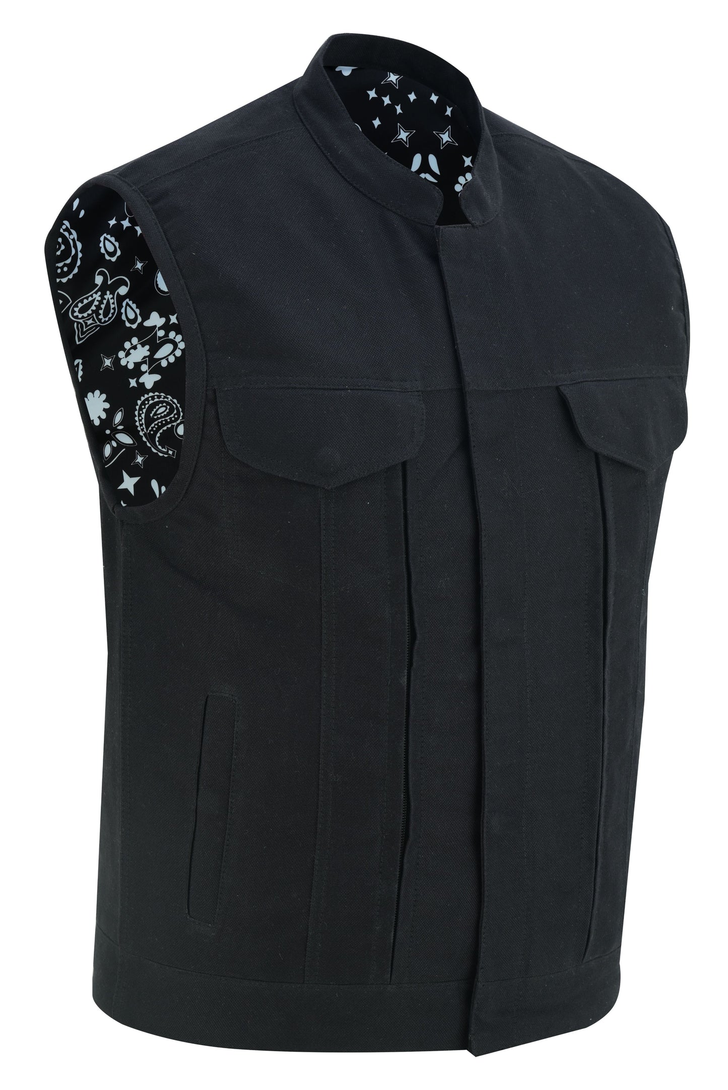 RC Men's Modern Utility Style Canvas Vest