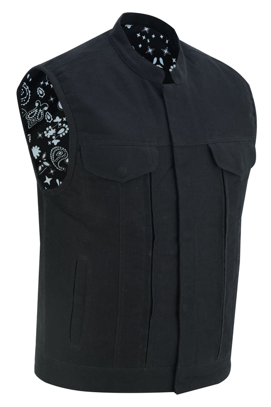 RC Men's Modern Utility Style Canvas Vest