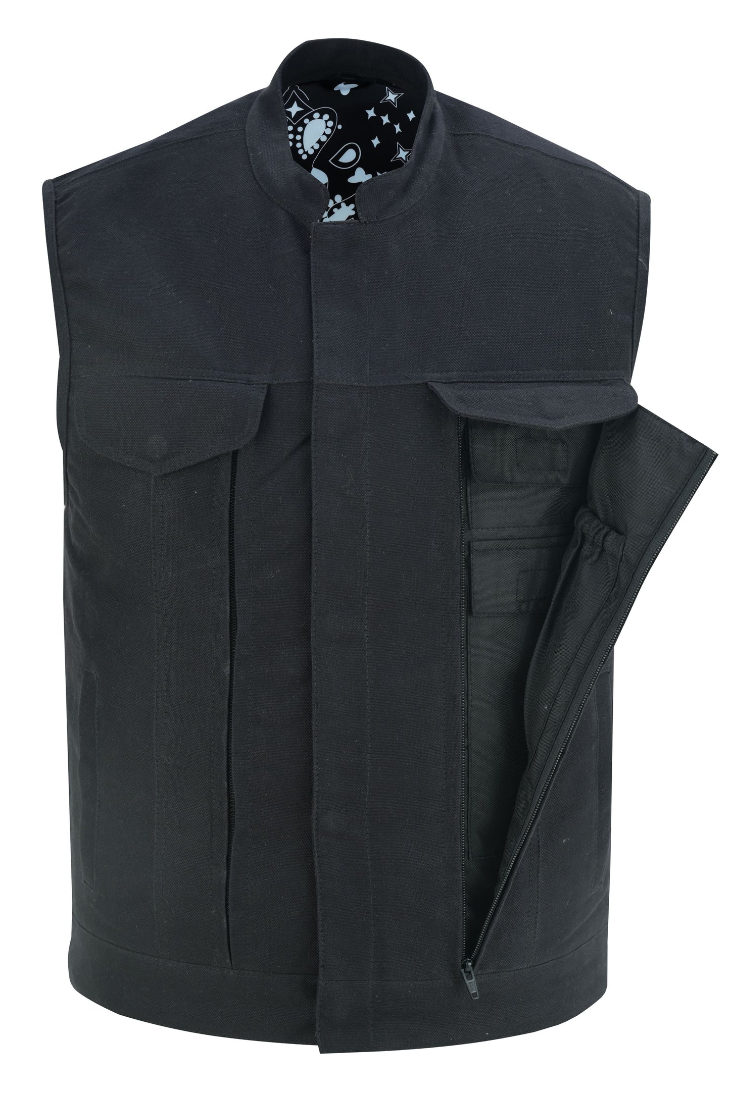 RC Men's Modern Utility Style Canvas Vest