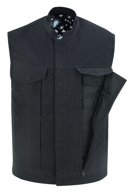RC Men's Modern Utility Style Canvas Vest