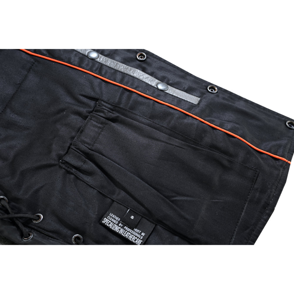 RC Men's Gray Single Back Panel Smart Access Pockets Vest