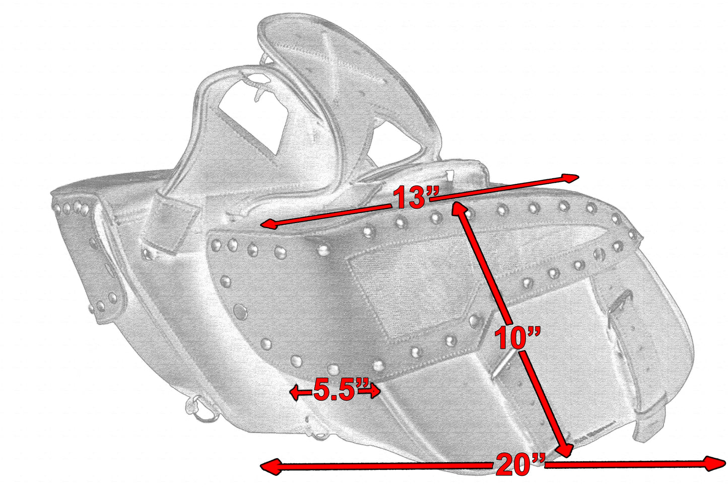 RC Two Strap Saddle Bag w/ StuRC