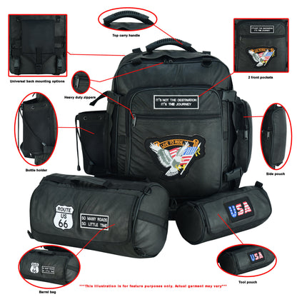 RC Three Piece Sissy Bar Back Pack