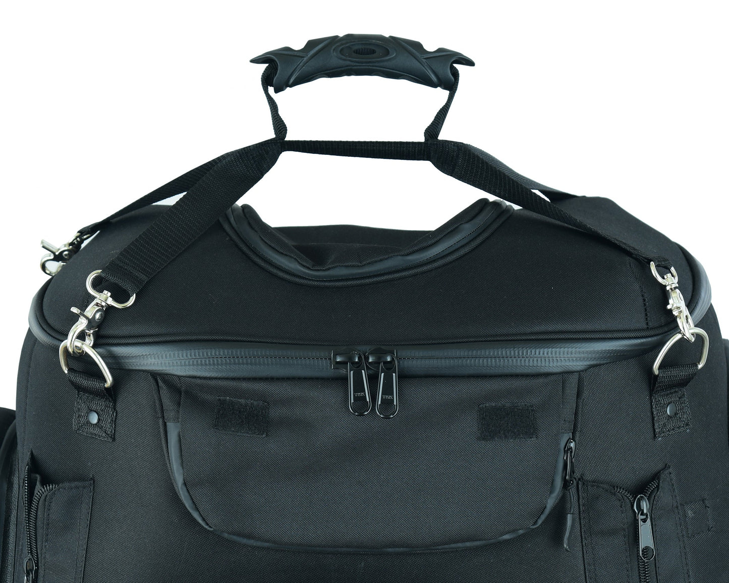 RC Daniel Smart Black Heavy Duty Textile Motorcycle Pet Carrier Si