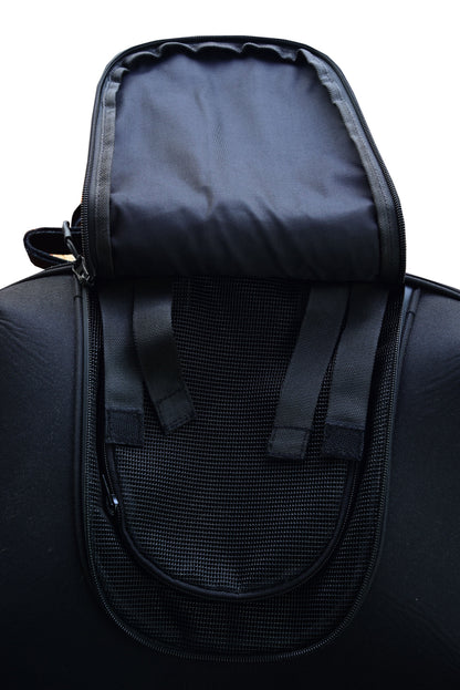 RC Daniel Smart Black Heavy Duty Textile Motorcycle Pet Carrier Si