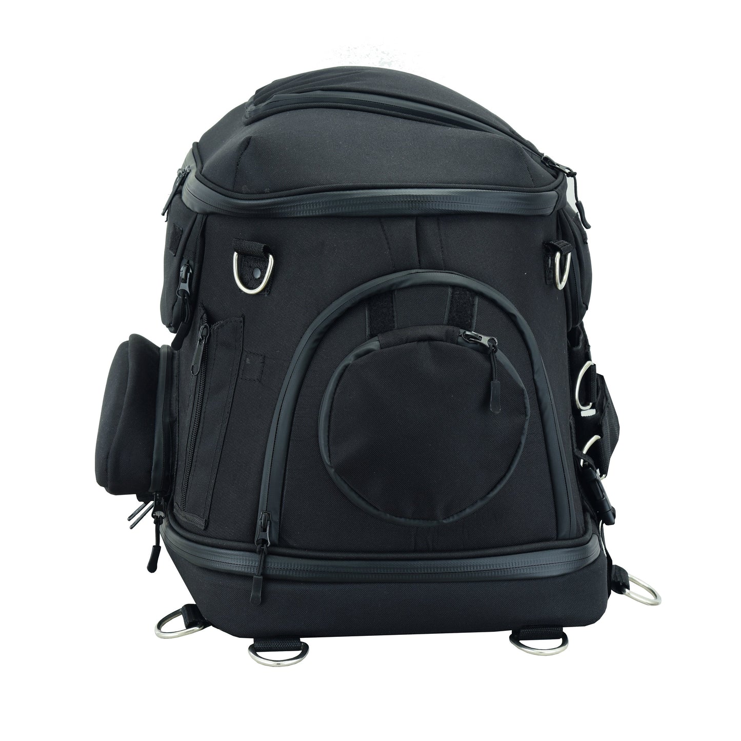 RC Daniel Smart Black Heavy Duty Textile Motorcycle Pet Carrier Si