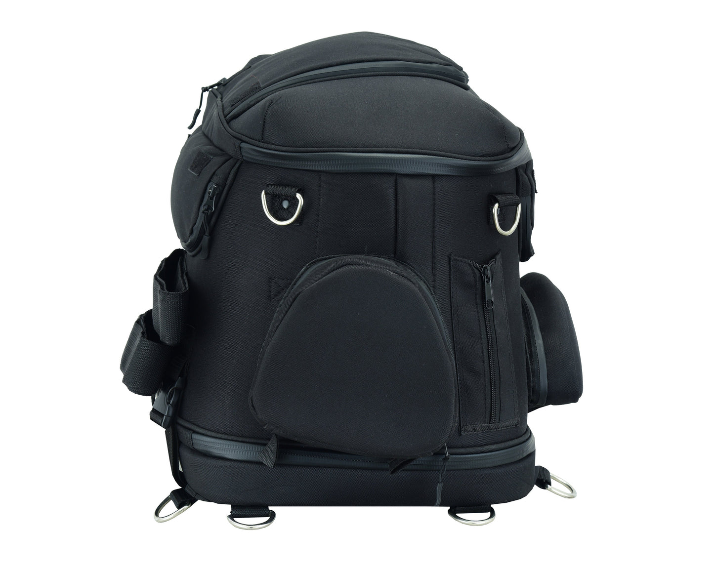 RC Daniel Smart Black Heavy Duty Textile Motorcycle Pet Carrier Si