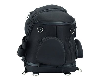 RC Daniel Smart Black Heavy Duty Textile Motorcycle Pet Carrier Si