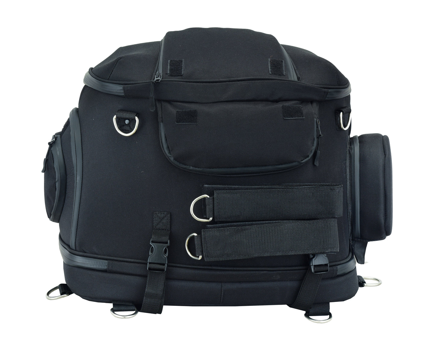 RC Daniel Smart Black Heavy Duty Textile Motorcycle Pet Carrier Si