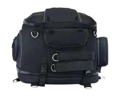 RC Daniel Smart Black Heavy Duty Textile Motorcycle Pet Carrier Si
