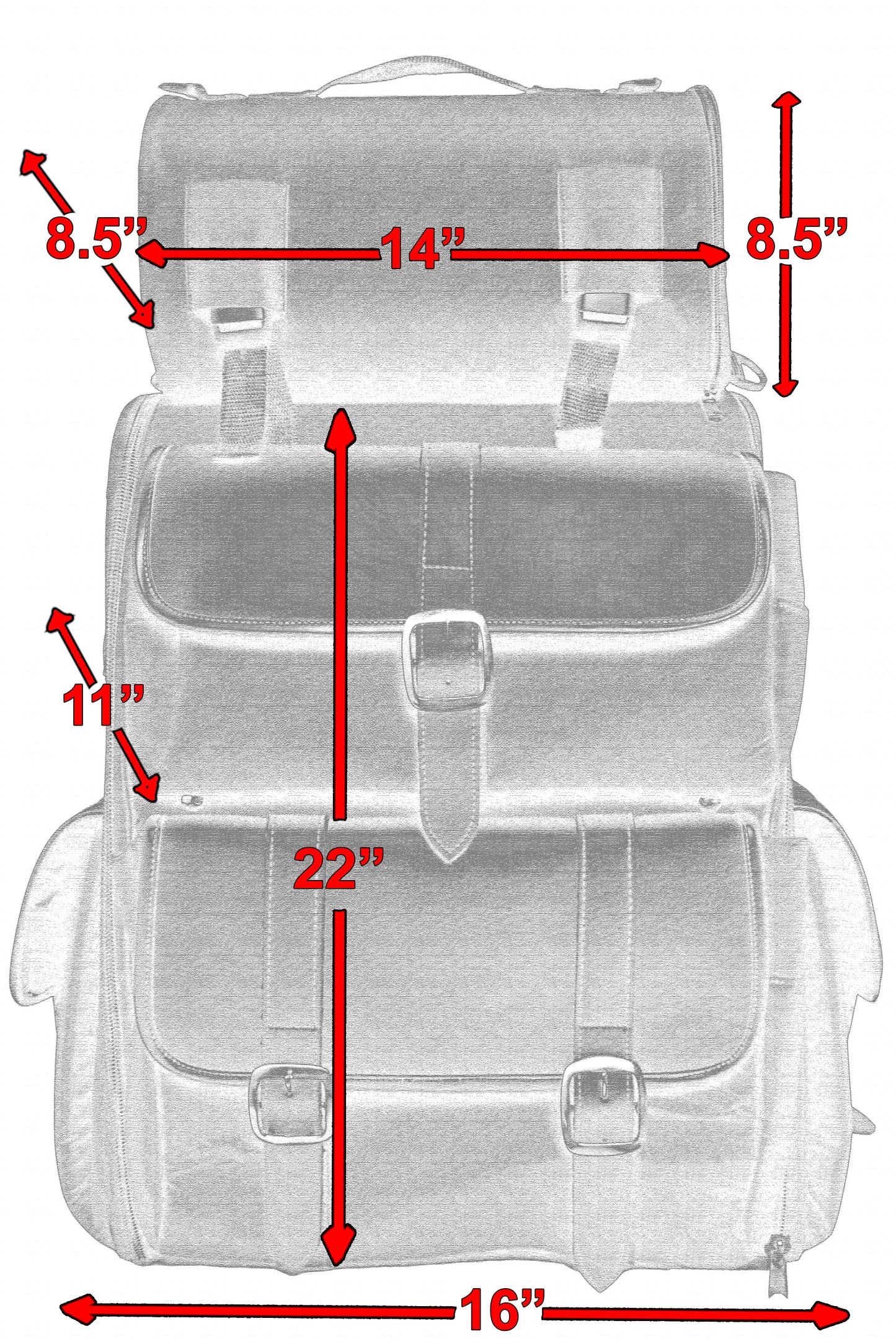 RC Updated Touring Sissy Bar Bag