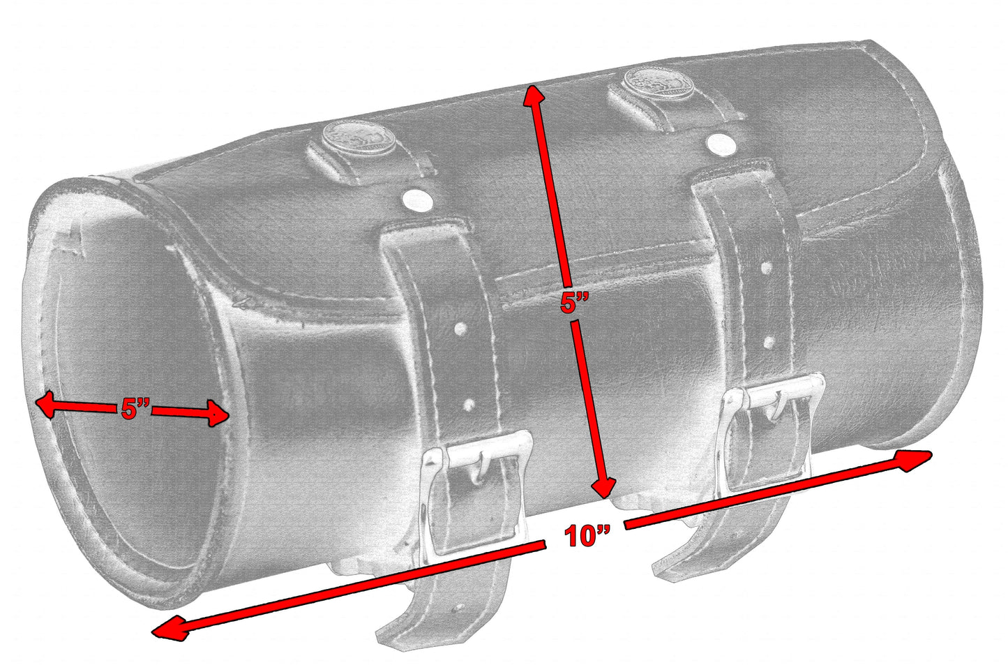 RC Premium Small Leather Round Tool Bag