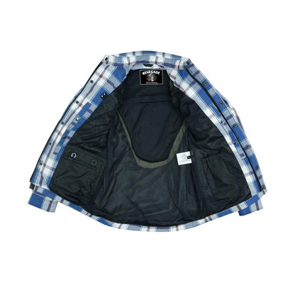 Alpha Check - Blue White and Maroon