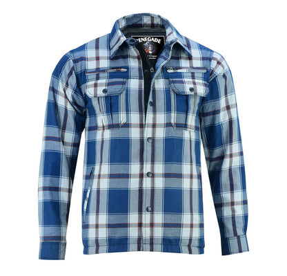 Alpha Check - Blue White and Maroon