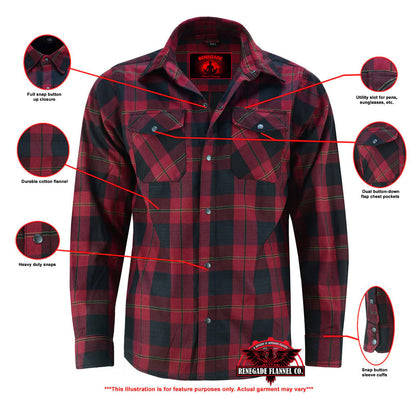 RC Flannel Shirt - Red and Black