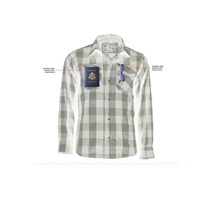 RC Flannel Shirt - Orange and Black