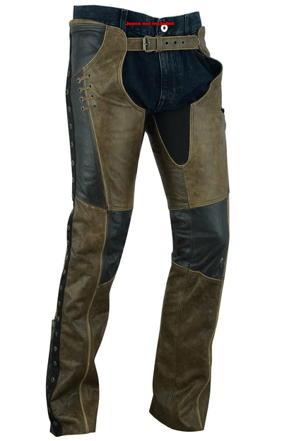 RC Women's Stylish Lightweight Hip Set Chaps- Two Tone