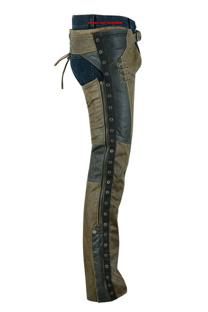 RC Women's Stylish Lightweight Hip Set Chaps- Two Tone