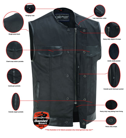 RC Concealed Snap Closure, Textile Material, W/O Collar & Hidden Z