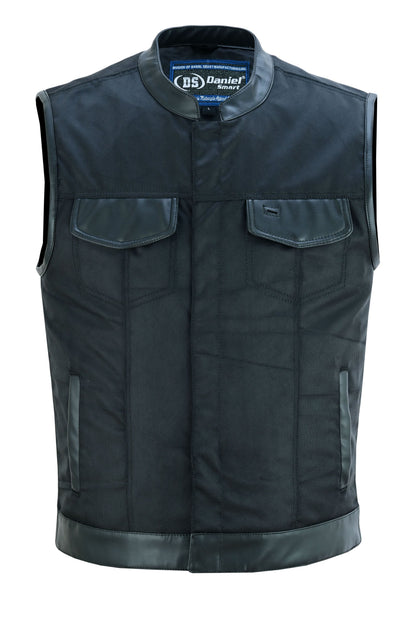 RC Concealed Snap Closure, Textile Material, Scoop Collar & Hidden
