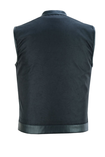 RC Concealed Snap Closure, Textile Material, Scoop Collar & Hidden