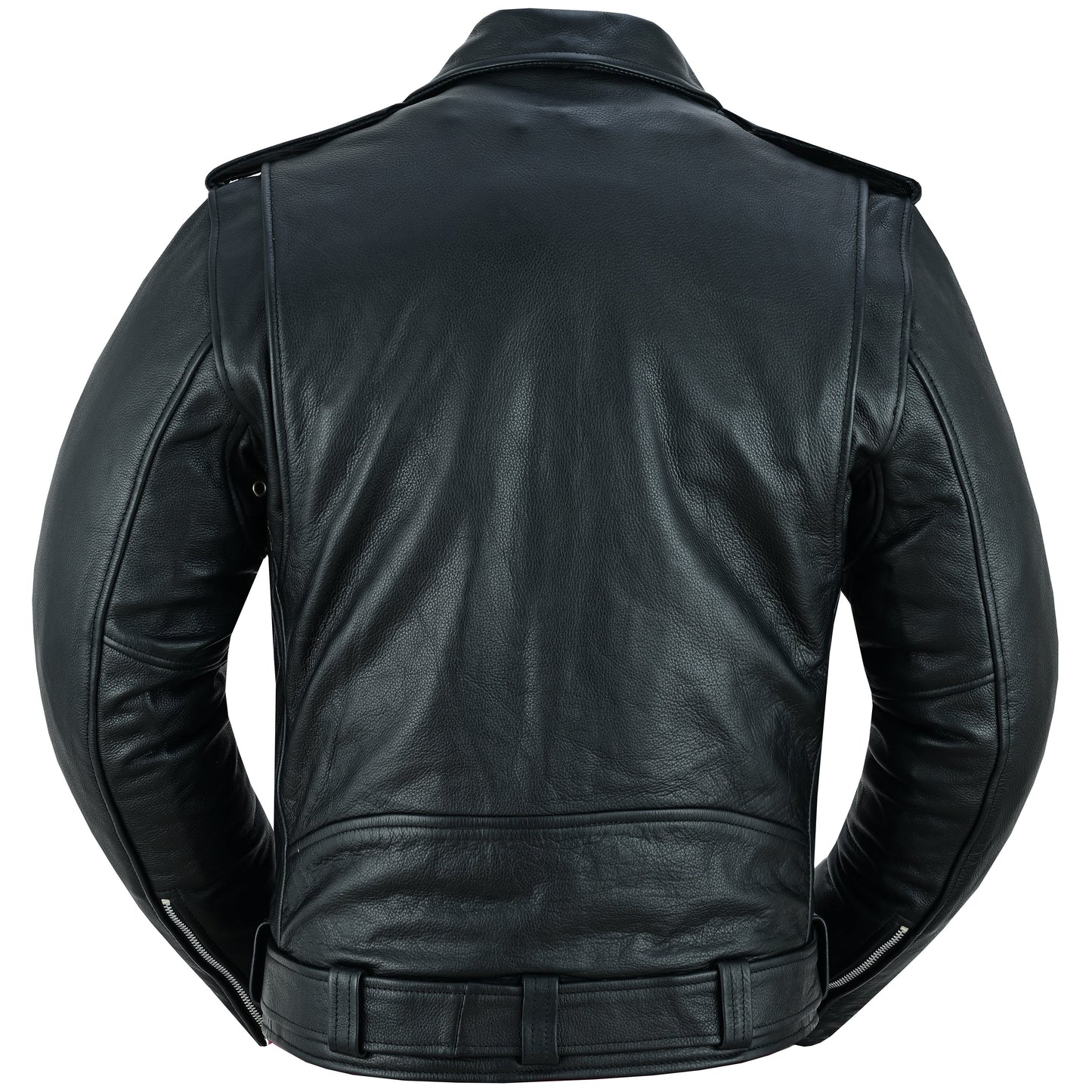 RC  Men's Premium Classic Plain Side Police Style Jacket - Black