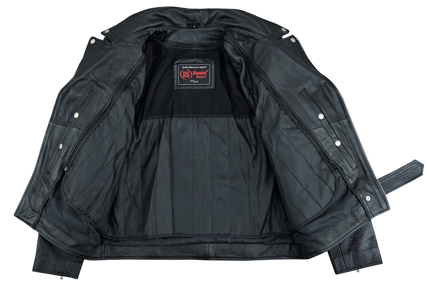RC  Men's Premium Classic Plain Side Police Style Jacket - Black