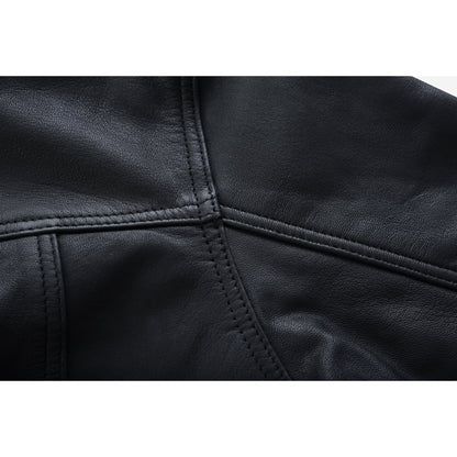 RC Men’s Premium Lightweight  Black Leather Shirt