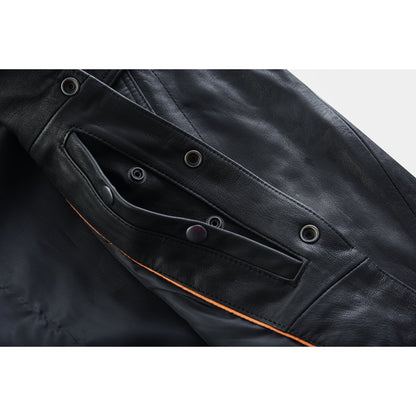 RC Men’s Premium Lightweight  Black Leather Shirt