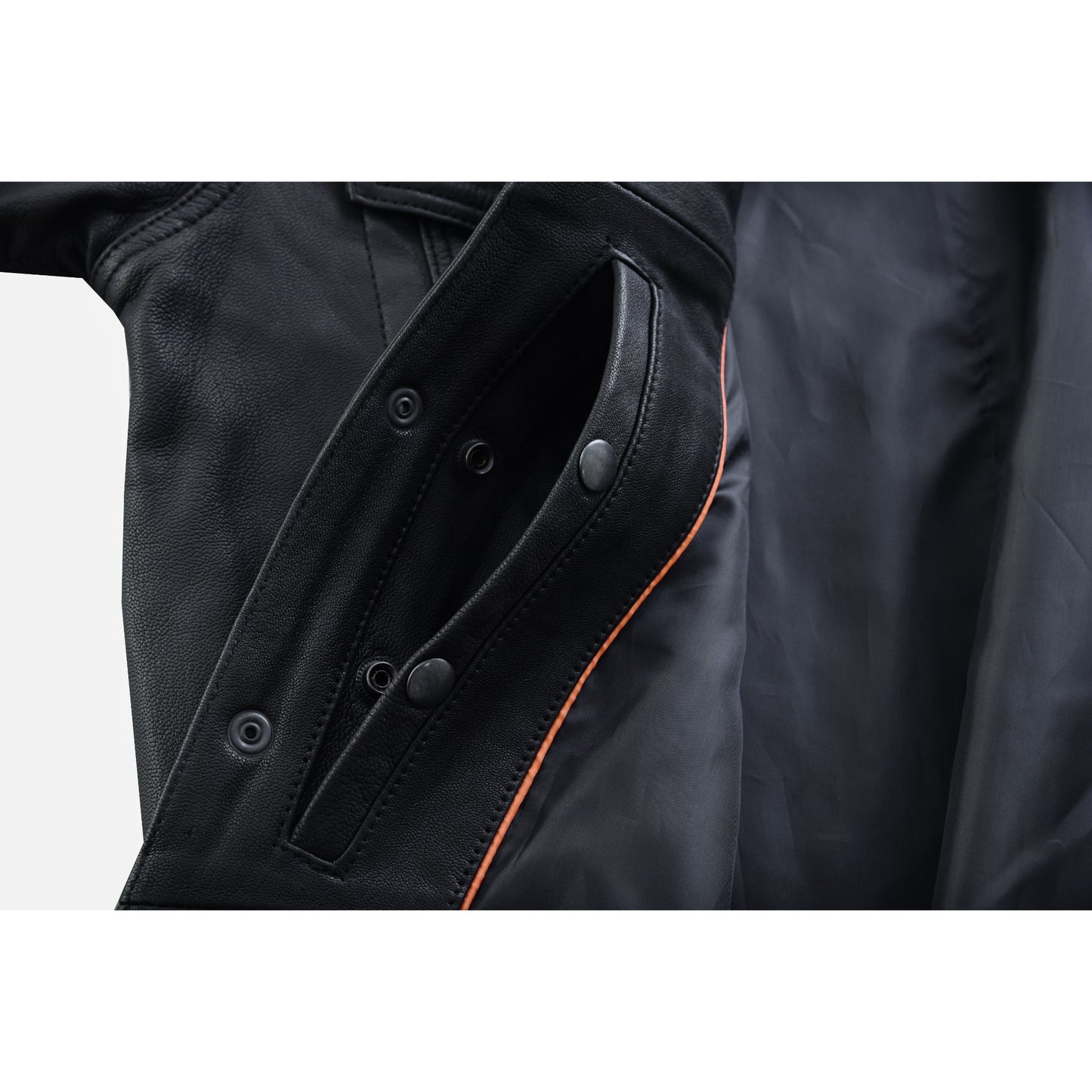 RC Men’s Premium Lightweight  Black Leather Shirt