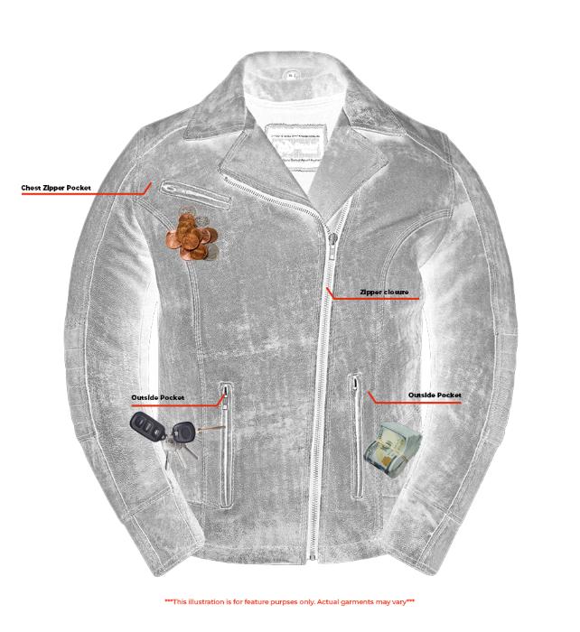 RC Women's Updated Stylish Antique Brown M/C Jacket