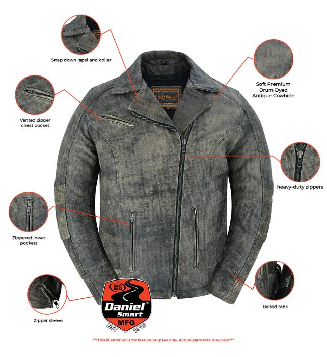 RC Women's Updated Stylish Antique Brown M/C Jacket