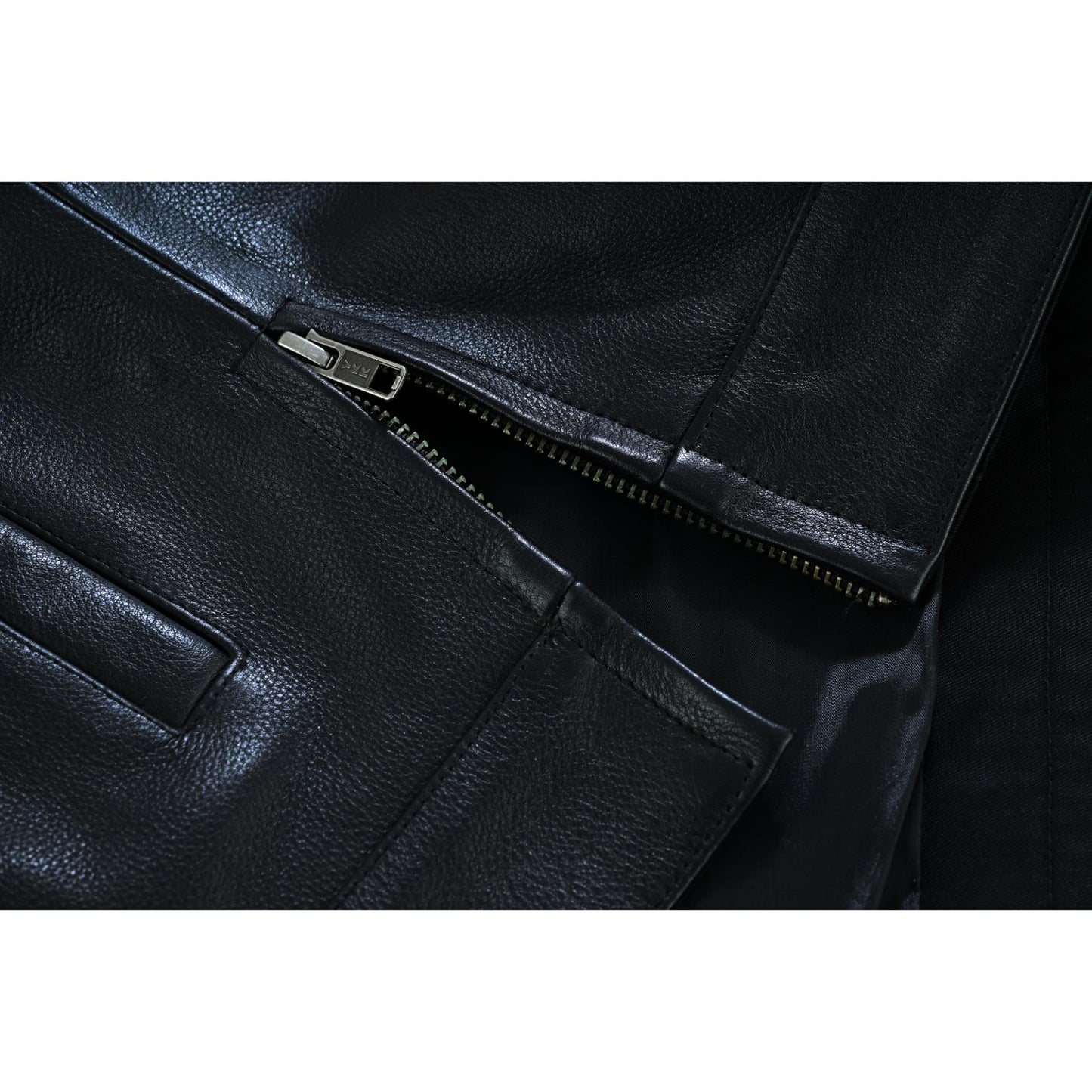 RC Men's Black Leather Motorcycle Vest with Upgraded Style