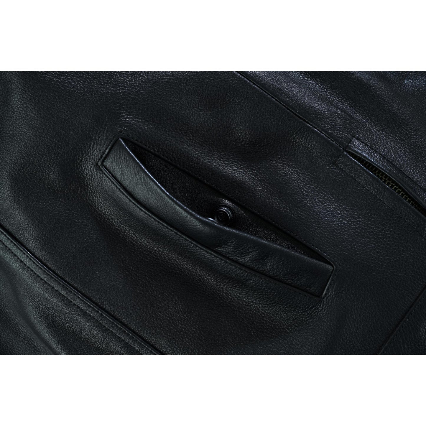 RC Men's Black Leather Motorcycle Vest with Upgraded Style