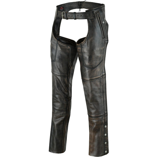 RC Unisex Four Pockets Insulated Chaps with Stretchable Inner Thigh