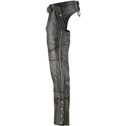 RC Unisex Four Pockets Insulated Chaps with Stretchable Inner Thigh