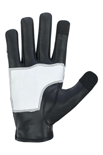 Devil HanRC Black White and Yellow Skeleton Bolt Glove