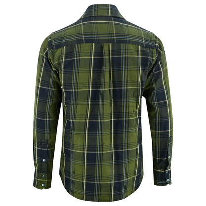 Olive Essence Men's Green Flannel Shirt