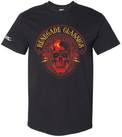RC RENEGADE CLASSICS RED SKULL TSHIRT