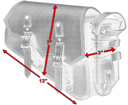 RC Right Side Synthetic Leather Swing Arm Bag w/Bottle Holder