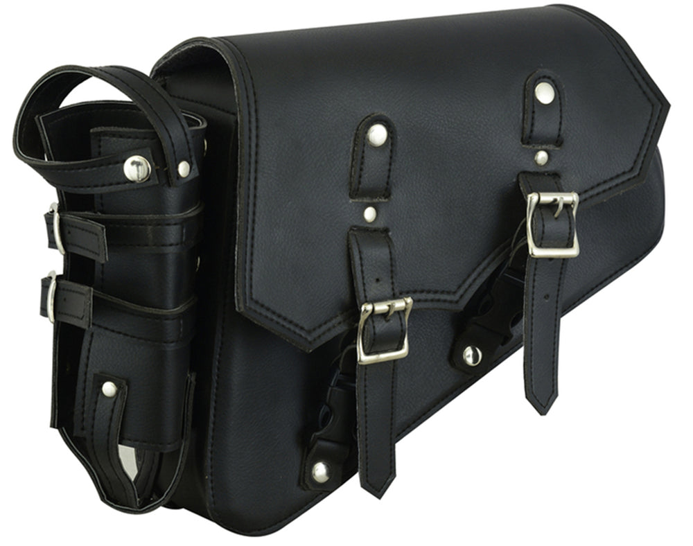 RC Left Side Synthetic Leather Swing Arm Bag w/Bottle Holder