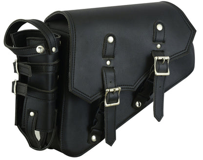RC Left Side Synthetic Leather Swing Arm Bag w/Bottle Holder