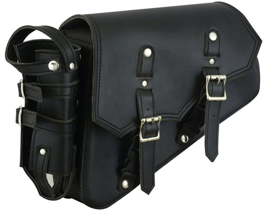 RC Left Side Synthetic Leather Swing Arm Bag w/Bottle Holder