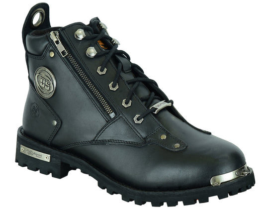 RC Men's 6'' Side Zipper Plain Toe Boot