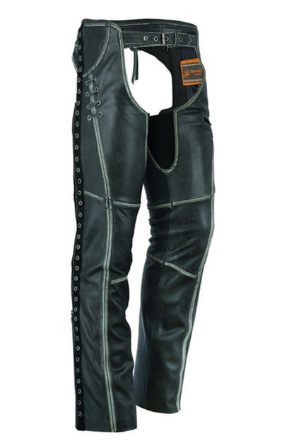 RC Women's Gray Stylish Lightweight Hip Set Chaps